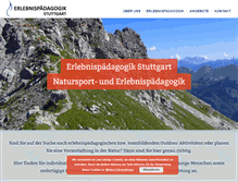Tablet Screenshot of erlebnispaedagogik-stuttgart.de